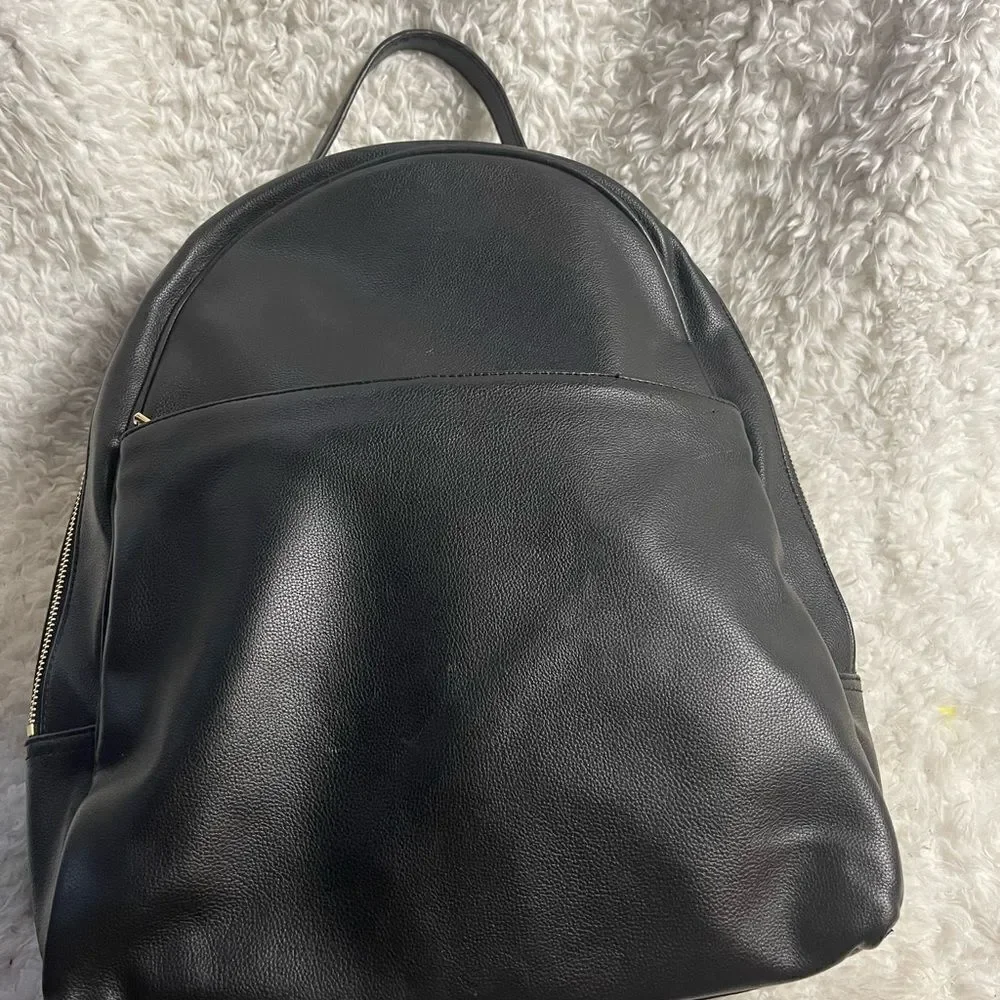 Pottery Barn Kids synthetic black large backpack with padded laptop compartment